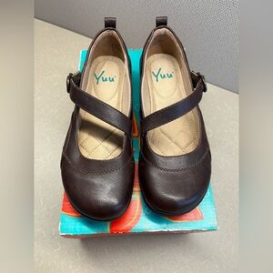 Brown Leather Mary Jane Comfort Flats Women’s Size 7